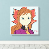 Prinses Canvas Muur Kunst Afdruk (Insitu (Houten vloer))