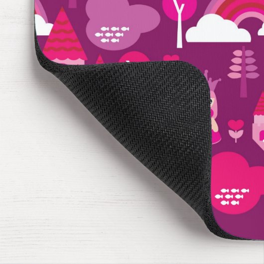 prinses castle en unicorn regenboog muismat (Hoek)