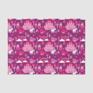 prinses castle en unicorn regenboog tissuepapier