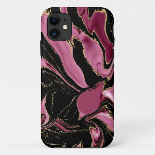 Prinses Cut Paradise Alcohol Ink iPhone Case (Achterkant)