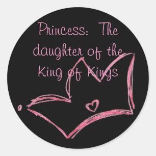 Prinses:  De dochter van de koning van Kings Ronde Sticker