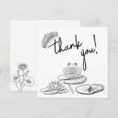 Prinses + De Kikker - Z&W- Dankkaart voor koppels Bedankkaart (Voorkant / Achterkant)