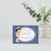  prinses Denim & Diamonds Diaper Raffle Informatiekaartje (Staand voorkant)