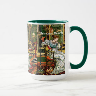 Prinses Désirée, Mooie Meisje Vintage Kunst Naam Mok