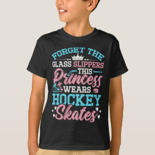 Prinses Draagt Hockeyschaatsen Liefhebber IJshocke T-shirt