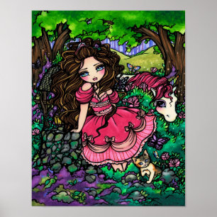 Prinses & Eenhoorn Fantasy Art Poster Hannah Lynn