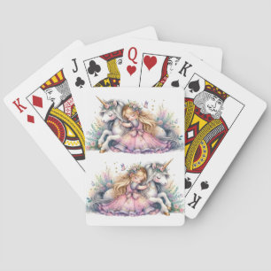 Prinses Eenhoorn Pastel Sprookje Fantasie Pokerkaarten