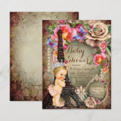  Prinses Eiffeltoren Baby shower Kaart (Voorkant / Achterkant)