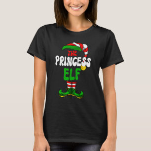 Prinses Elf Pyjama Matching Groep Kerstvakantie T-shirt
