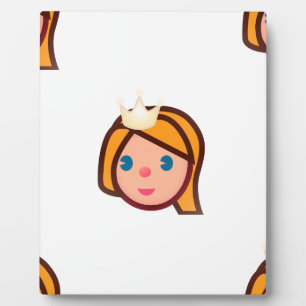 prinses emoji fotoplaat