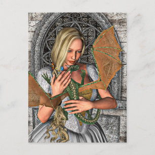 Prinses en Draak Briefkaart