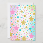 Prinses en draak verjaardagsuitnodiging broers en  kaart (Achterkant)