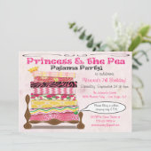 Prinses en het Pea Pajama verjaardagsfeestje Kaart (Staand voorkant)