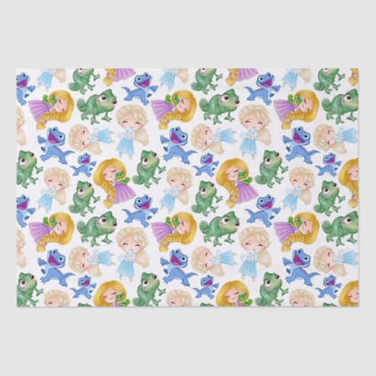 prinses en huisdieren tissuepapier (Voorkant)
