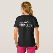 Prinses en prinses Shirten T-shirt (Achterkant volledig)