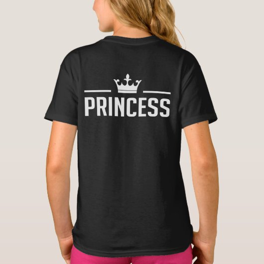 Prinses en prinses Shirten T-shirt (Achterkant)