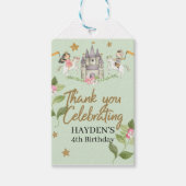 Prinses en Ridder partij, Prinses, kinderen Verjaa Cadeaulabel (Voorkant)