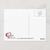 prinses erwt briefkaart (Achterkant)