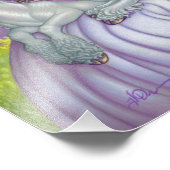 Prinses fee eenhoorn kasteel fantasie kunst foto afdruk (Hoek)