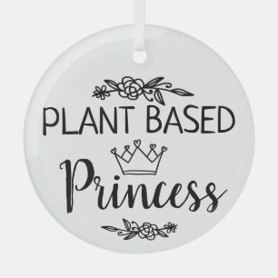 Prinses floral van het Plant Vegan Glas Ornament