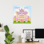 Prinses! Gepersonaliseerde Kasteelmuur decor poste Poster (Thuiskantoor)