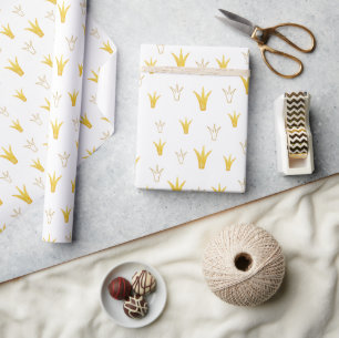 Prinses Gouden Kroon Cadeaupapier