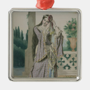 Prinses Helen, gegraveerd door de Thierry Brothers Metalen Ornament