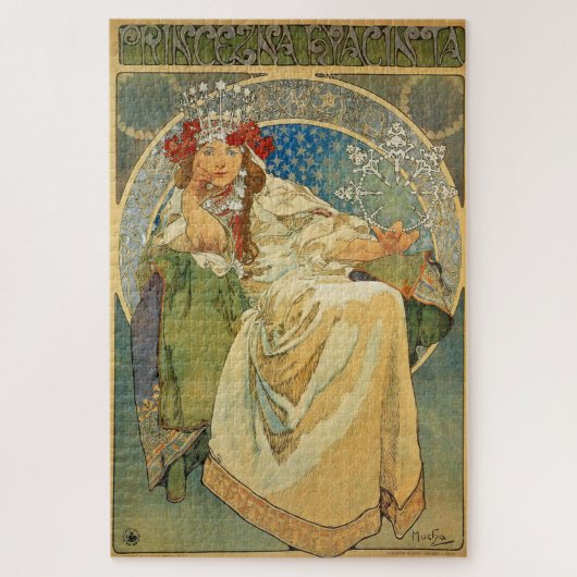 Prinses Hyacinth van Alphonse Mucha Legpuzzel (Verticaal)