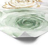 Prinses in een groene jurk Sweet Sixteen Welkom Poster (Hoek)