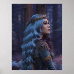 Prinses in het bos poster