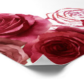 Prinses in rode jurk Quinceanera Welkom Poster (Hoek)