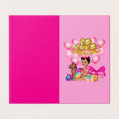 Prinses in Roze Kaart (Buitenkant ongevouwen)