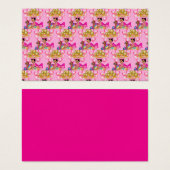 Prinses in roze visitekaartje (Voorkant /achterkant)