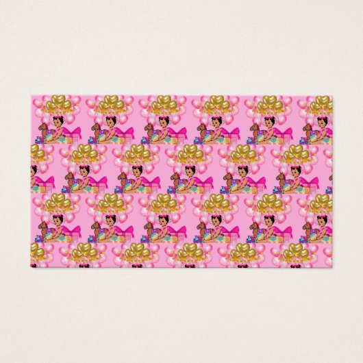 Prinses in roze visitekaartje (Voorkant)