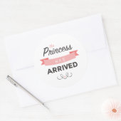 Prinses is aangekomen Baby shower Stickers (Envelop)