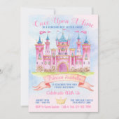 Prinses Kasteel Elk nummer Prinses Verjaardagsfees Kaart (Voorkant)