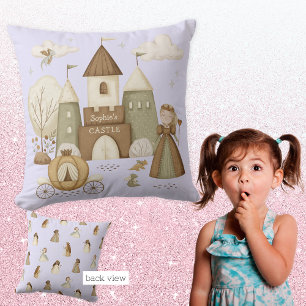 Prinses Kasteel met naam Kussen