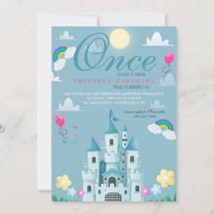 Prinses Kasteel Verjaardagsfeest Kaart