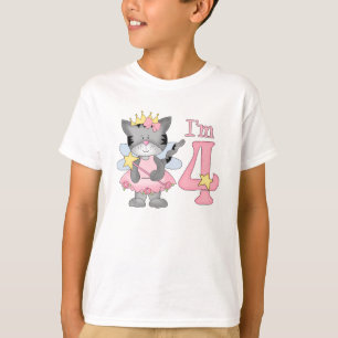Prinses Kat 4e Verjaardag T-shirt