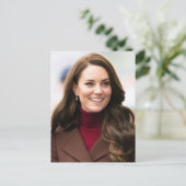 Prinses Kate bruin gestileerd Briefkaart (Staand voorkant)