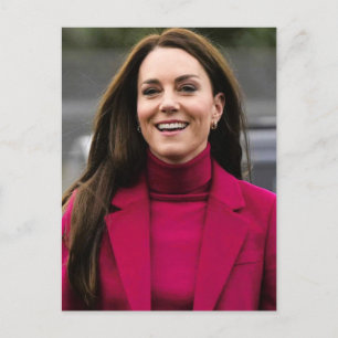 Prinses Kate roze gestileerd Briefkaart