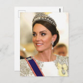 Prinses Kate wit gestileerd Briefkaart (Voorkant / Achterkant)