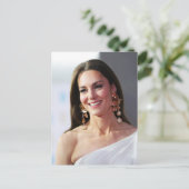 Prinses Kate wit gestileerd Briefkaart (Staand voorkant)