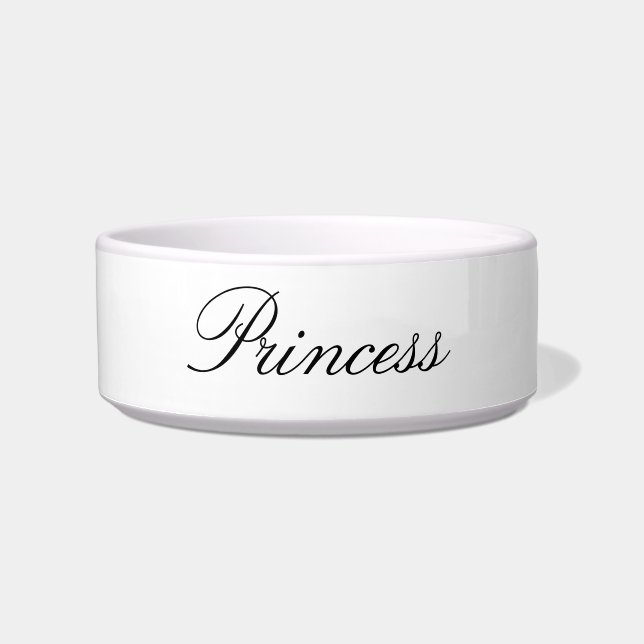 Prinses Keramische Pet Bowl Voerbakje (Voorkant)
