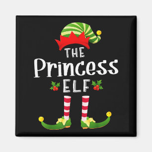 Prinses Kerst Elf Bijpassende Pyjama Kerstfeest Magneet