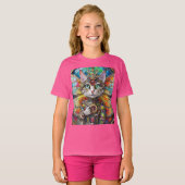 Prinses Kitty Kat van de Vlinder Vleugel Brigade T-shirt (Voorkant volledig)