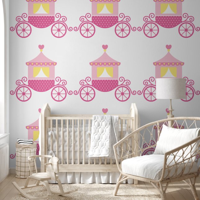 Prinses koets behang (Kinderen)