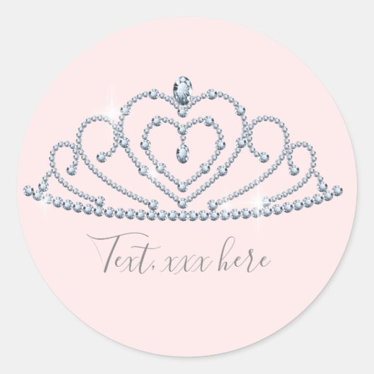 prinses, kroon, glitterkroon, stickers (Voorkant)