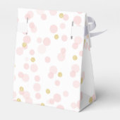 Prinses Kroon Roze Gouden Glitters Confetti Stippe Bedankdoosjes (Achterkant)