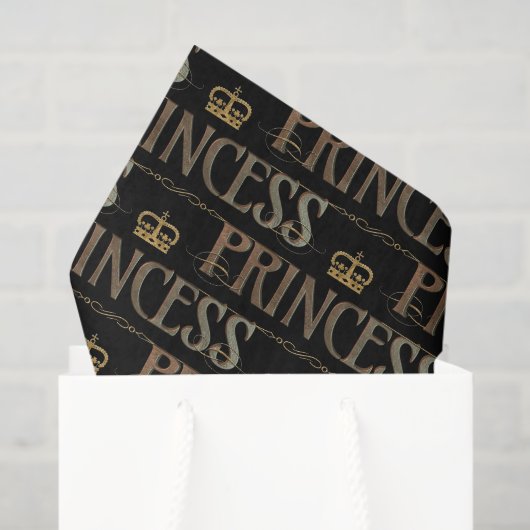 PRINSES Lettering - Elegant Rich Royal Tissuepapier (Cadeauzakje)